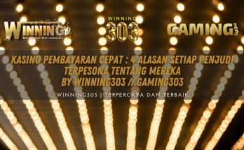 Kasino Pembayaran Cepat: 4 Alasan Setiap Penjudi Terpesona Tentang Mereka By WINNING303 // GAMING303