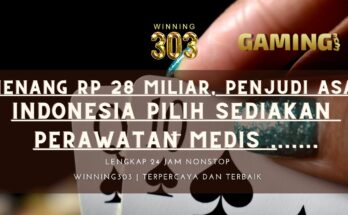 Menang Rp 28 Miliar, Penjudi Asal Indonesia Pilih Sediakan Perawatan Medis Daripada Hamburkan Uang