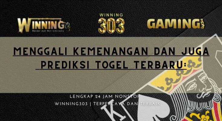 Menggali Kemenangan dan juga Prediksi Togel Terbaru: