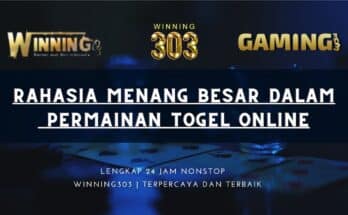 Rahasia menang besar dalam permainan togel online!!!